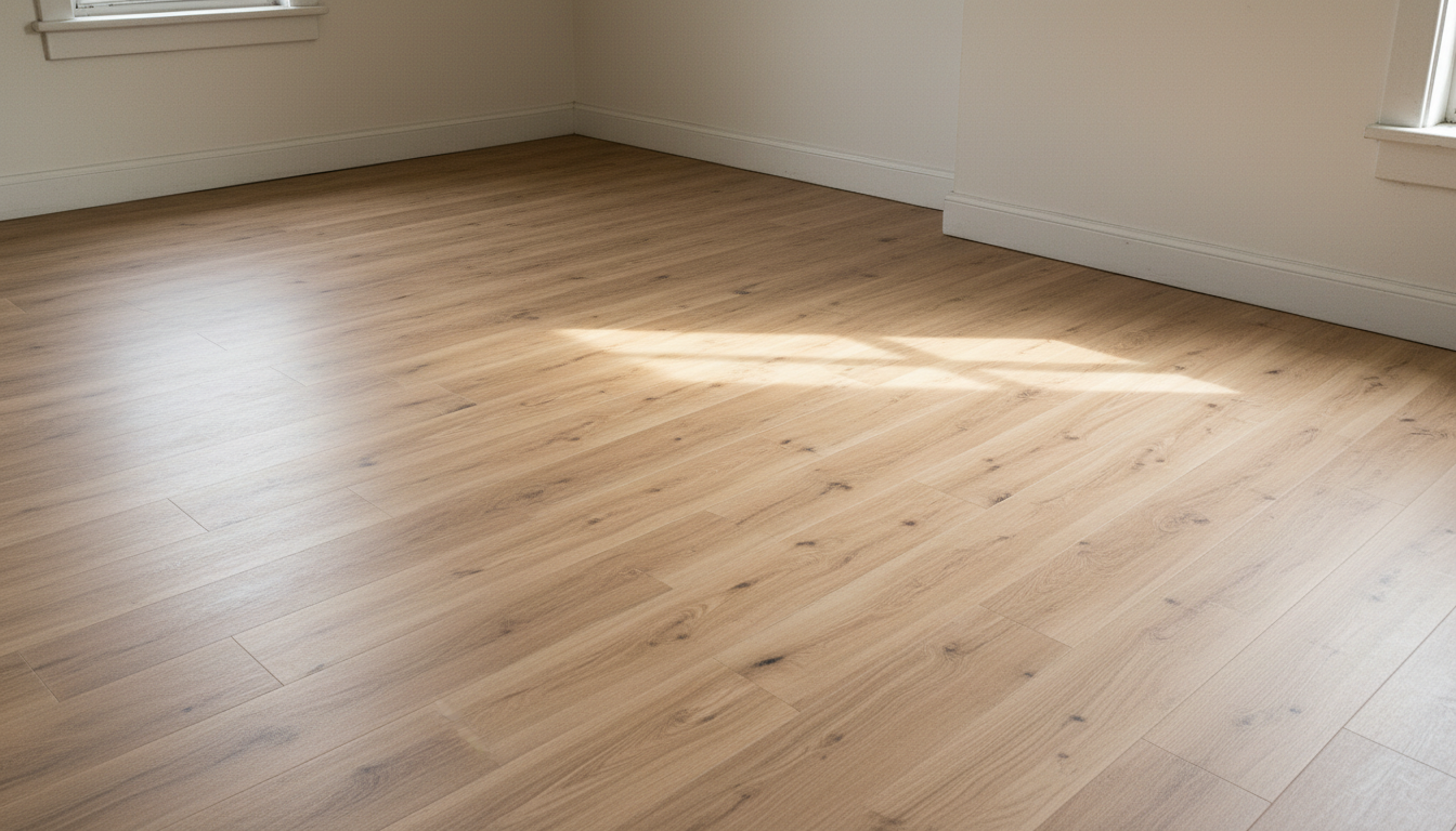After — refinished wood floor