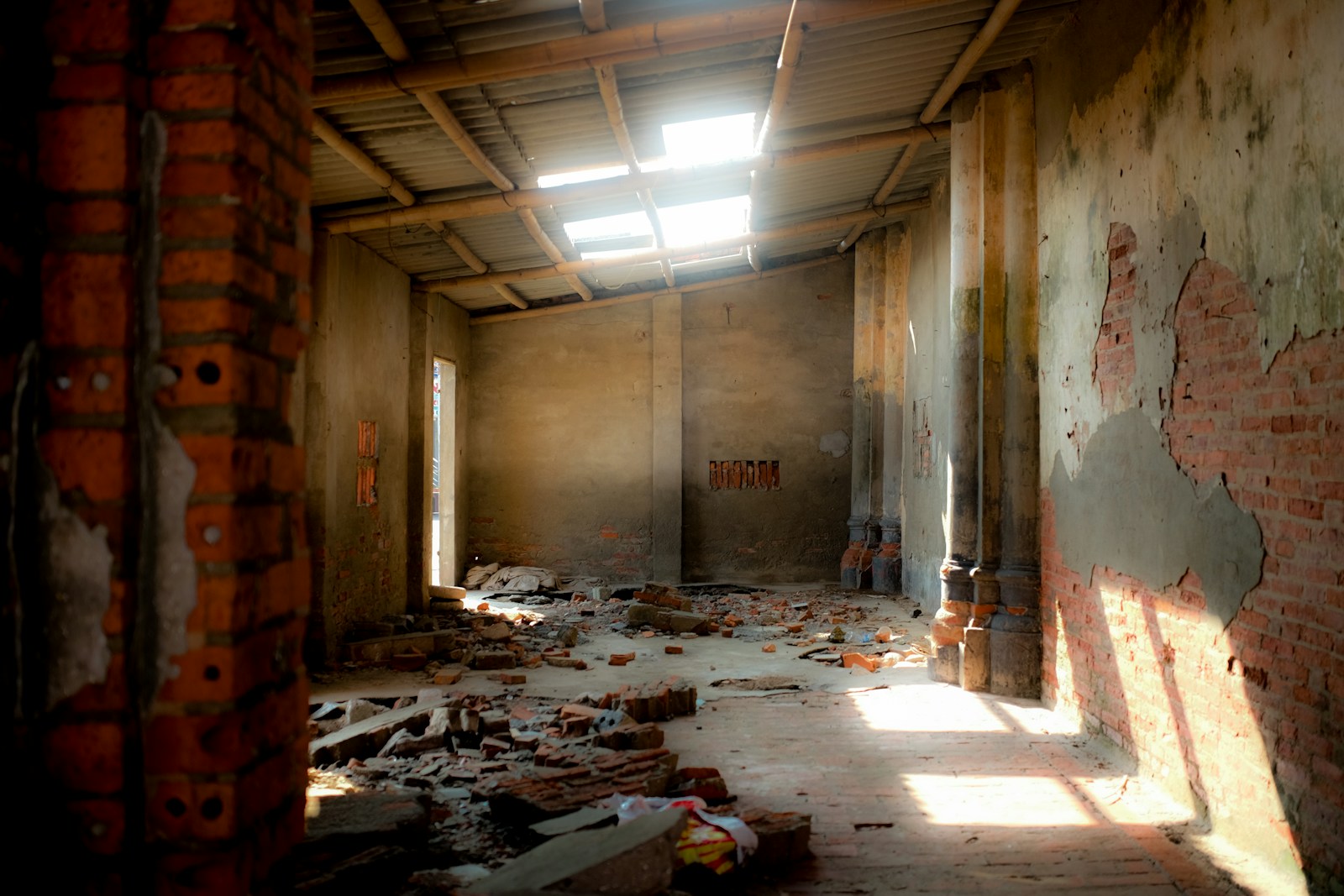 Before — rough unfinished room
